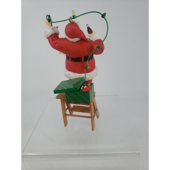 Coca Cola Trim A Tree Collection 1965 Santa Decorating Lights Ornament 1993 VTG - Picture 13 of 16